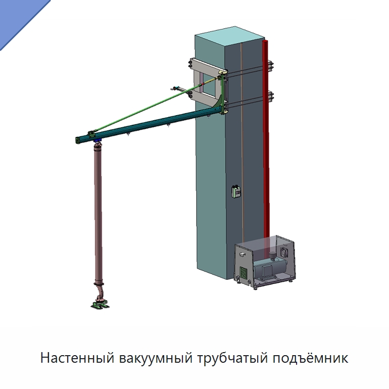 Настенный вакуумный трубчатый подъёмник — Вакуумные грузозахваты