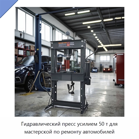 Гидравлический пресс усилием 50 т для мастерской по ремонту автомобилей