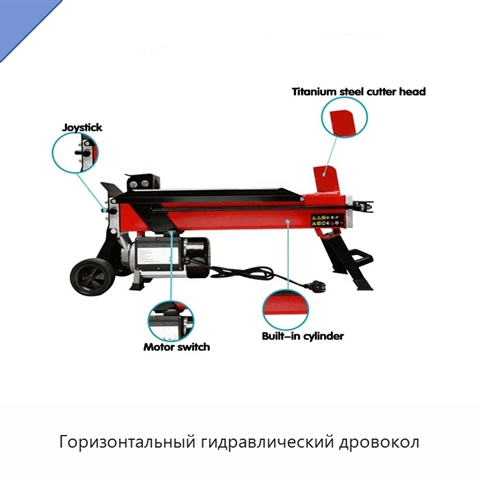 Горизонтальный гидравлический дровокол