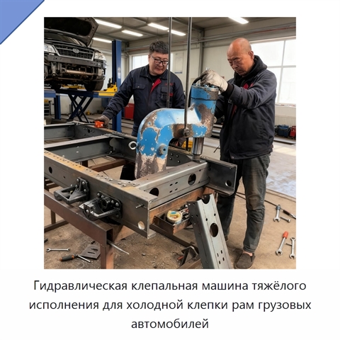 Гидравлическая клепальная машина тяжёлого исполнения для холодной клепки рам грузовых автомобилей
