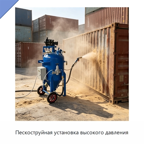 Пескоструйная установка высокого давления