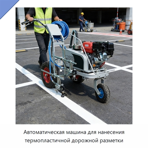 Автоматическая машина для нанесения термопластичной дорожной разметки