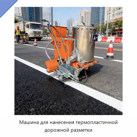 Машина для нанесения термопластичной дорожной разметки