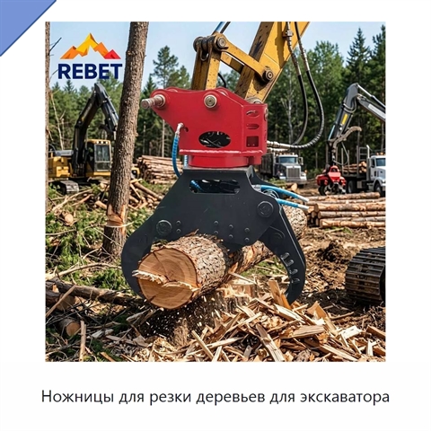 Ножницы для резки деревьев для экскаватора