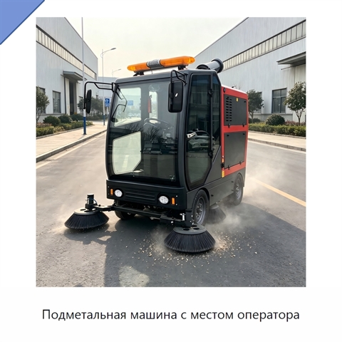 Подметальная машина с местом оператора