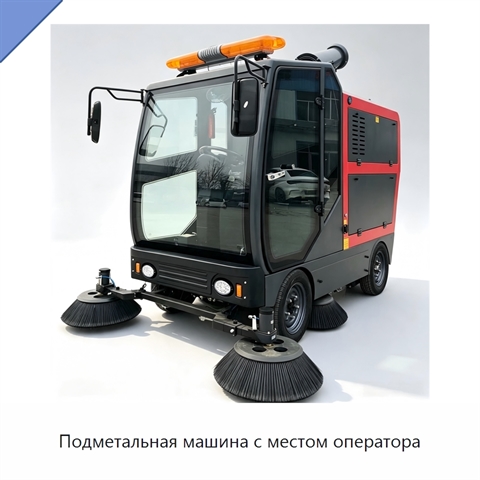 Подметальная машина с местом оператора