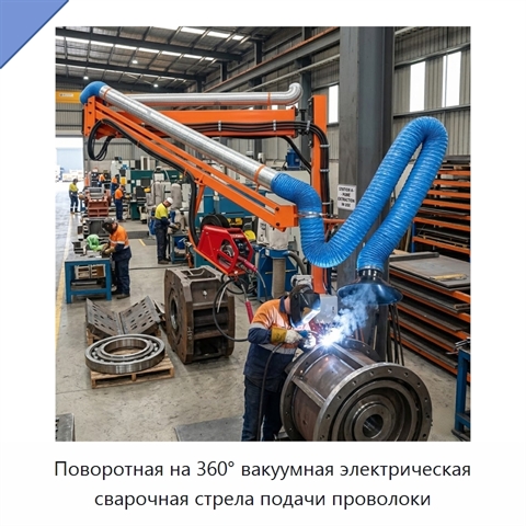 Поворотная на 360° вакуумная электрическая сварочная стрела подачи проволоки