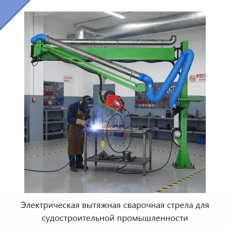 Электрическая вытяжная сварочная стрела для судостроительной промышленности — Сварочные принадлежности и вспомогательное оборудование