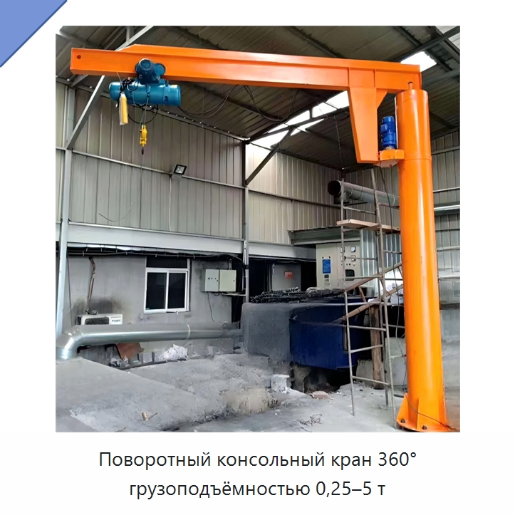 Поворотный консольный кран 360° грузоподъёмностью 0,25–5 т — Манипуляторы