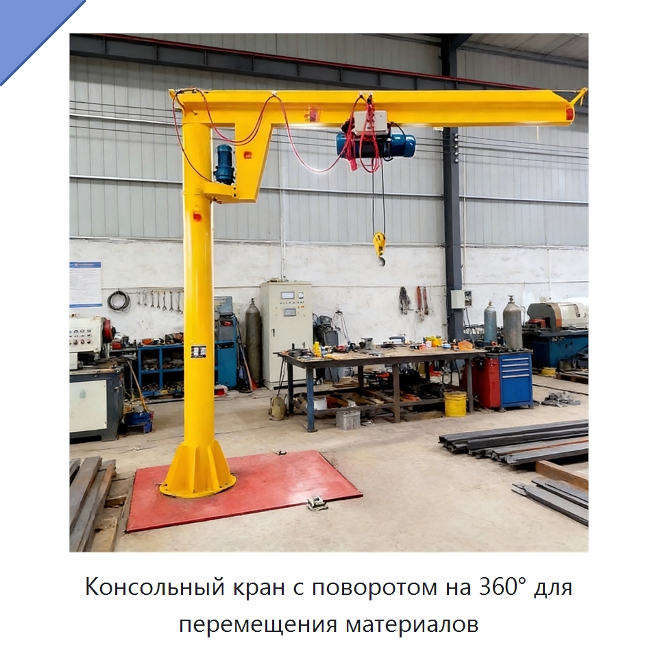 Консольный кран с поворотом на 360° для перемещения материалов — Манипуляторы