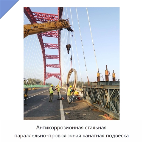 Антикоррозионная стальная параллельно-проволочная канатная подвеска