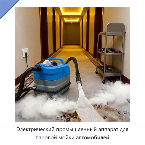 Электрический промышленный аппарат для паровой мойки автомобилей