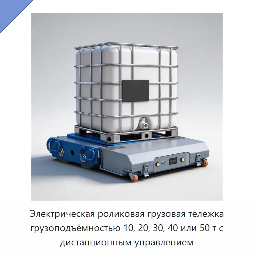 Электрическая роликовая грузовая тележка грузоподъёмностью 10, 20, 30, 40 или 50 т с дистанционным управлением — Подъемно-транспортное оборудование