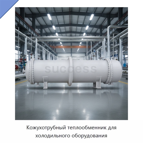Кожухотрубный теплообменник для холодильного оборудования