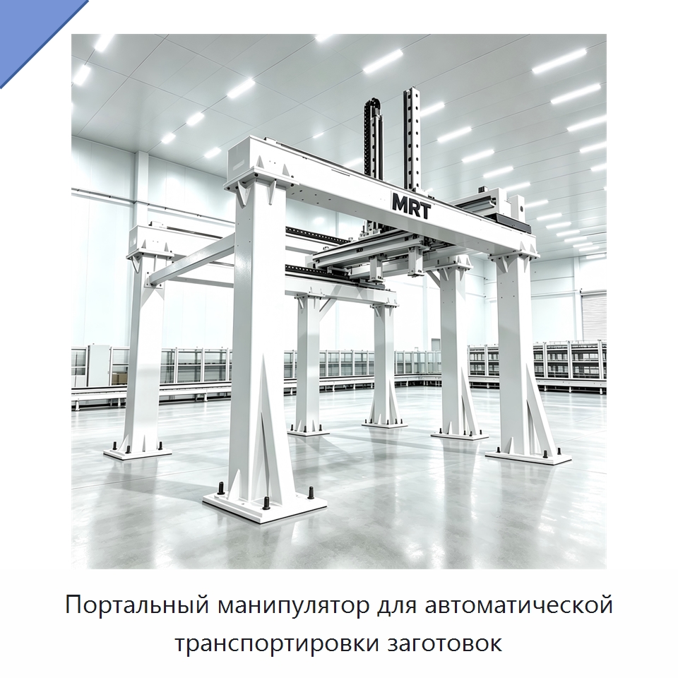 Портальный манипулятор для автоматической транспортировки заготовок — Манипуляторы