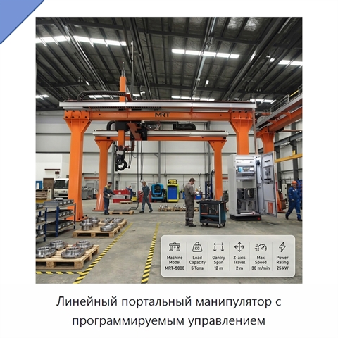 Линейный портальный манипулятор с программируемым управлением