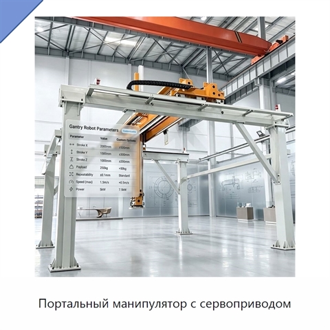 Портальный манипулятор с сервоприводом