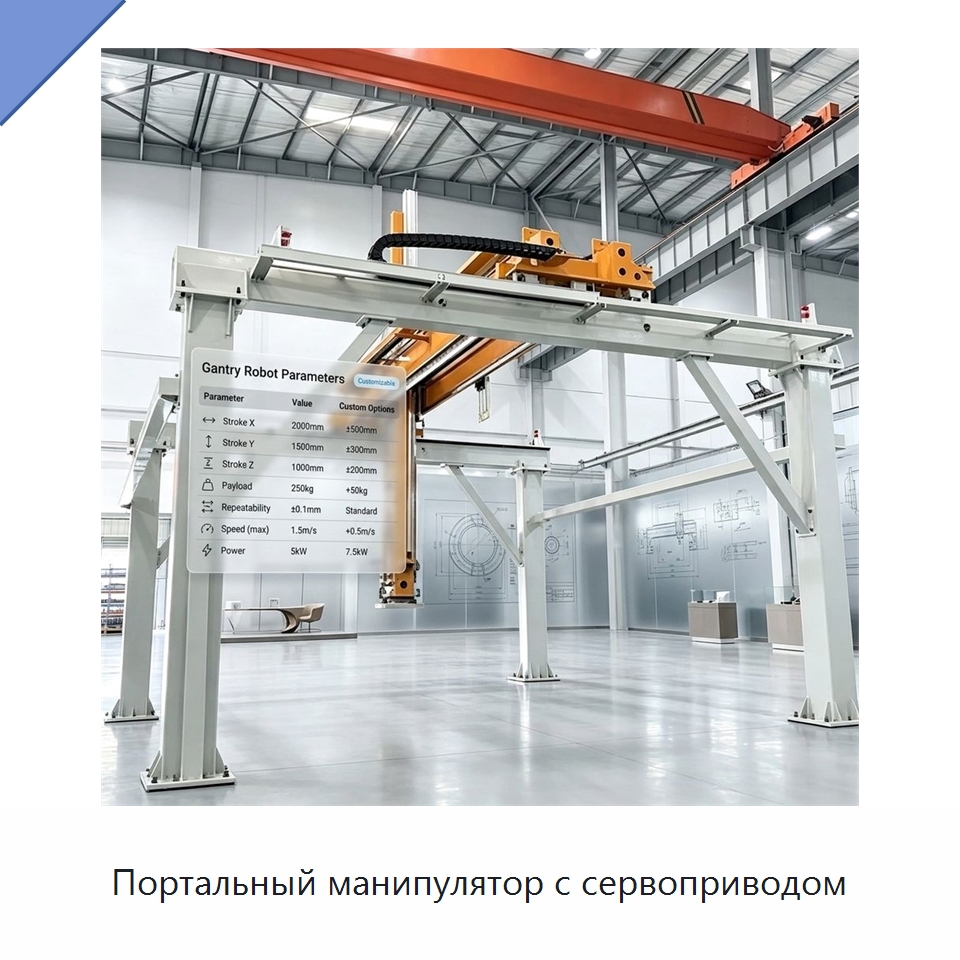 Портальный манипулятор с сервоприводом — Манипуляторы