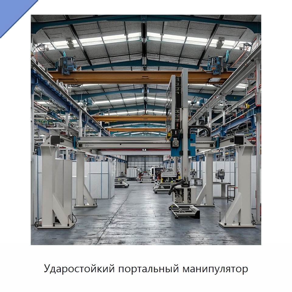 Ударостойкий портальный манипулятор — Манипуляторы