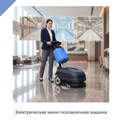 Электрическая мини-поломоечная машина