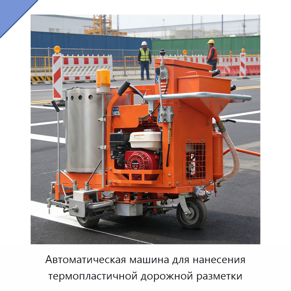 Автоматическая машина для нанесения термопластичной дорожной разметки — Дорожная техника