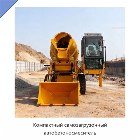 Компактный самозагрузочный автобетоносмеситель