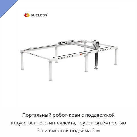 Портальный робот-кран с поддержкой искусственного интеллекта, грузоподъёмностью 3 т и высотой подъёма 3 м