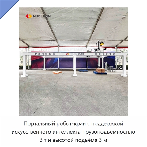 Портальный робот-кран с поддержкой искусственного интеллекта, грузоподъёмностью 3 т и высотой подъёма 3 м