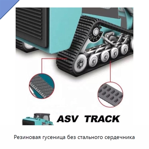 Резиновая гусеница без стального сердечника