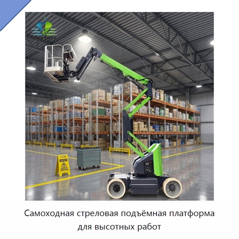 Самоходная стреловая подъёмная платформа для высотных работ