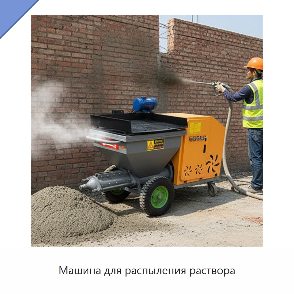 Машина для распыления раствора — Штукатурные станции