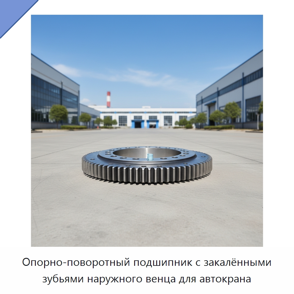 Опорно-поворотный подшипник с закалёнными зубьями наружного венца для автокрана — Опорно-поворотные подшипники