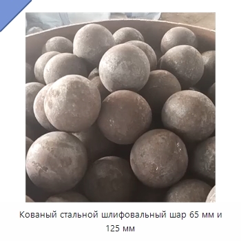 Кованый стальной шлифовальный шар 65 мм и 125 мм