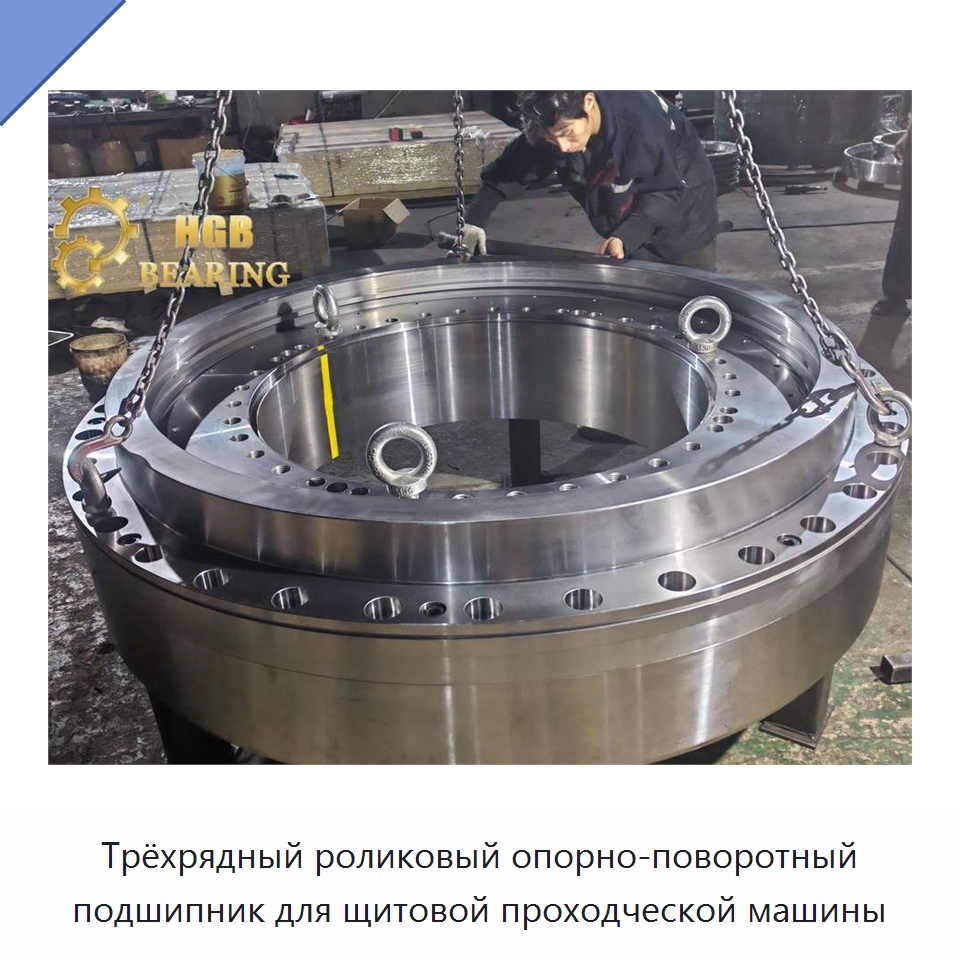 Трёхрядный роликовый опорно-поворотный подшипник для щитовой проходческой машины — Опорно-поворотные подшипники