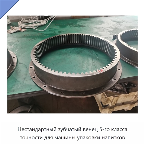 Нестандартный зубчатый венец 5-го класса точности для машины упаковки напитков