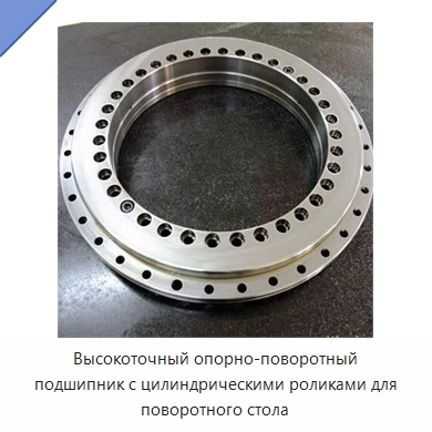 Высокоточный опорно-поворотный подшипник с цилиндрическими роликами для поворотного стола