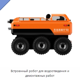 Встроенный робот для водоотведения и демонтажных работ