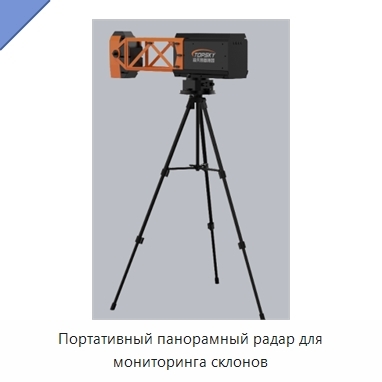 Портативный панорамный радар для мониторинга склонов
