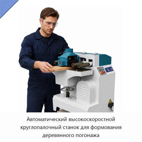 Автоматический высокоскоростной круглопалочный станок для формования деревянного погонажа