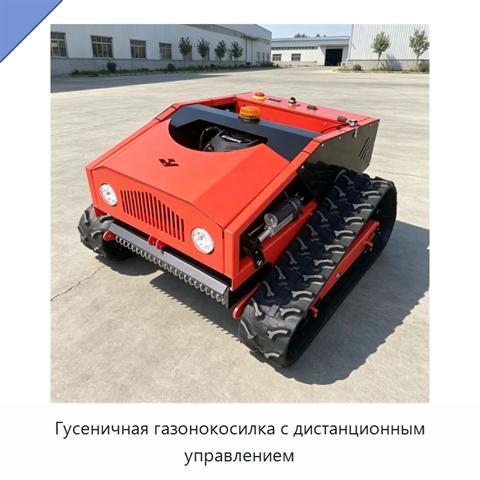 Гусеничная газонокосилка с дистанционным управлением