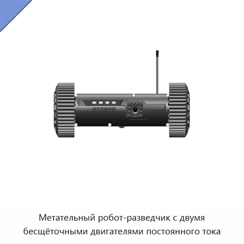 Метательный робот-разведчик с двумя бесщёточными двигателями постоянного тока