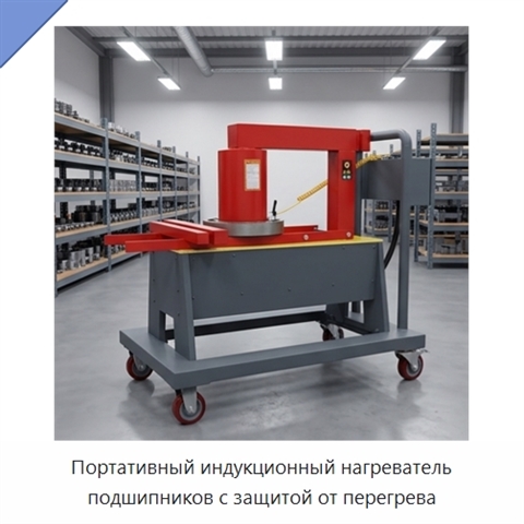 Портативный индукционный нагреватель подшипников с защитой от перегрева