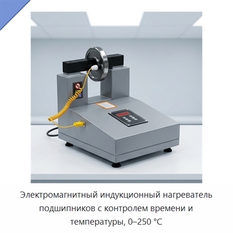 Электромагнитный индукционный нагреватель подшипников с контролем времени и температуры, 0–250 °C