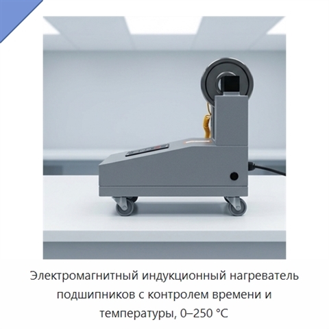 Электромагнитный индукционный нагреватель подшипников с контролем времени и температуры, 0–250 °C