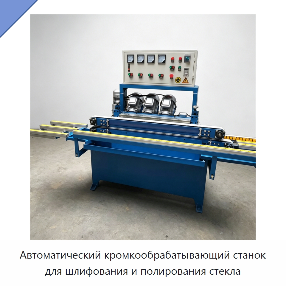 Автоматический кромкообрабатывающий станок для шлифования и полирования стекла — Оборудование для производства стекла