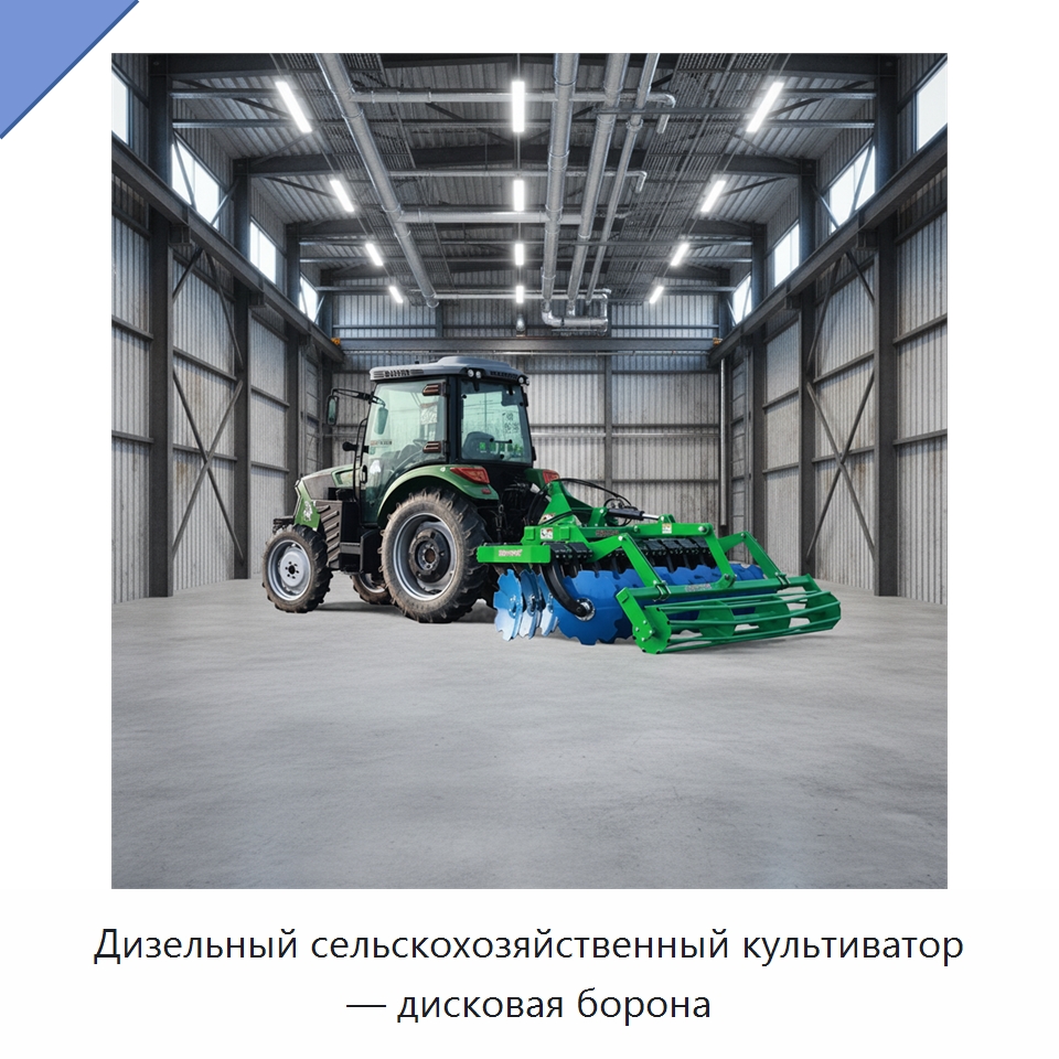 Дизельный сельскохозяйственный культиватор — дисковая борона — Культиваторы