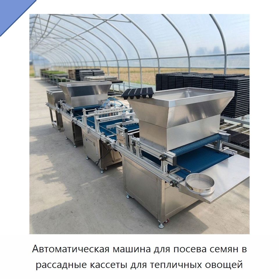 Автоматическая машина для посева семян в рассадные кассеты для тепличных овощей — Сеялки и рассадопосадочные машины