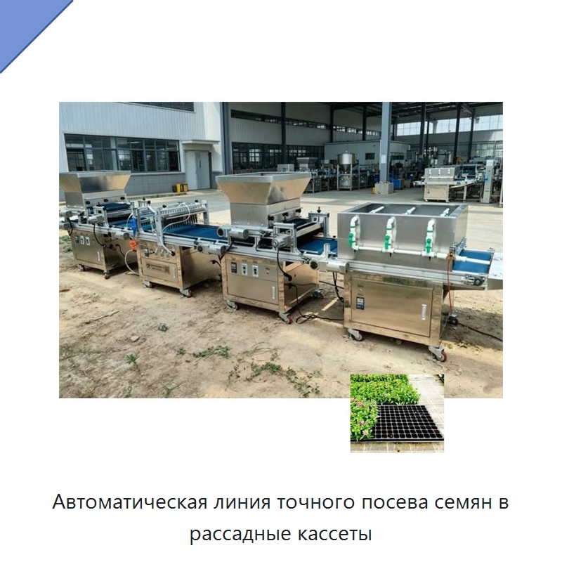 Автоматическая линия точного посева семян в рассадные кассеты — Сеялки и рассадопосадочные машины