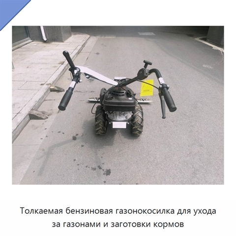 Толкаемая бензиновая газонокосилка для ухода за газонами и заготовки кормов