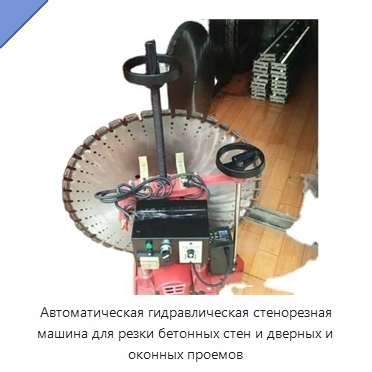 Автоматическая гидравлическая стенорезная машина для резки бетонных стен и дверных и оконных проемов